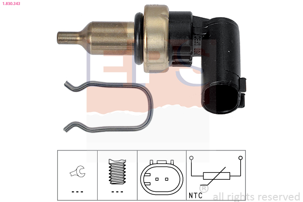 Sensor, coolant temperature - 1.830.343 EPS