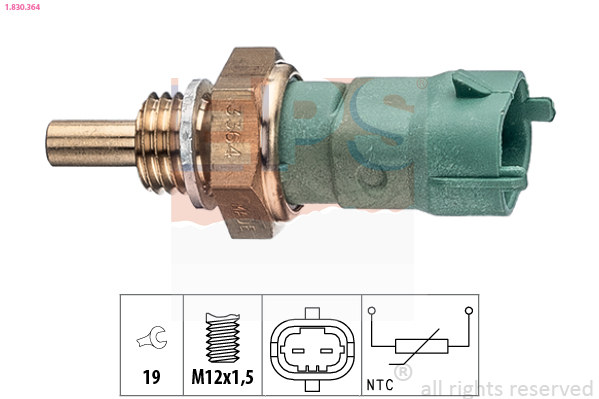 Sensore, Temperatura refrigerante - 1.830.364 EPS