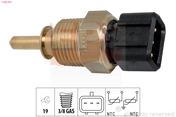 Sensore, Temperatura refrigerante - 1.830.367 EPS
