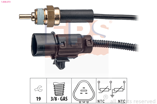 Sensor, coolant temperature - 1.830.373 EPS