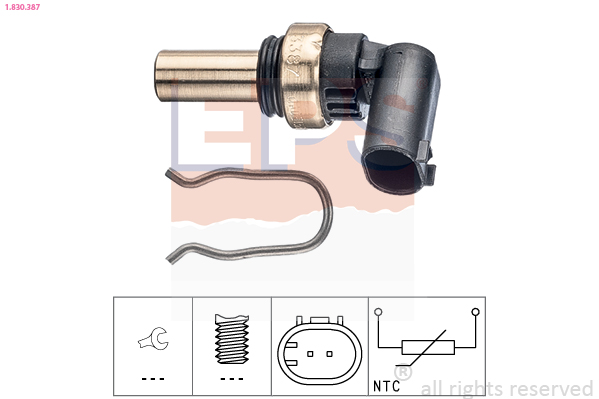 Sensor, coolant temperature - 1.830.387 EPS