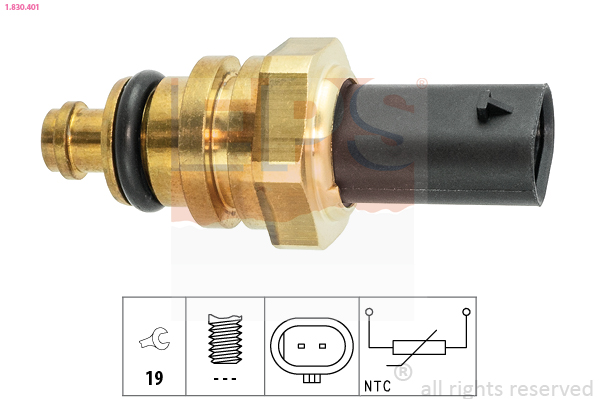 Sensor, coolant temperature - 1.830.401 EPS