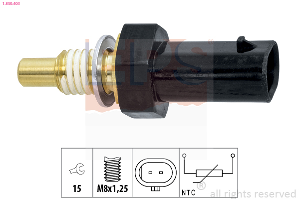 Sensor, coolant temperature - 1.830.403 EPS