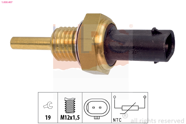 Sensore, Temperatura refrigerante - 1.830.407 EPS