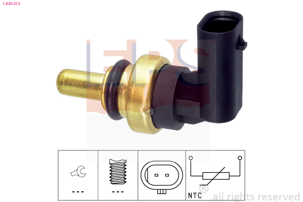 Sensore, Temperatura refrigerante - 1.830.412 EPS