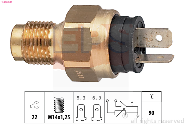 Sensor, coolant temperature - 1.830.541 EPS
