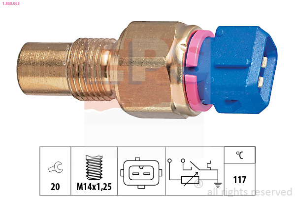 Sensor, coolant temperature - 1.830.553 EPS