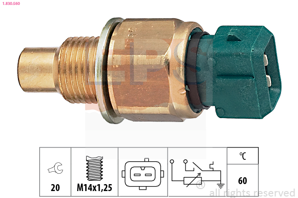 Sensor, coolant temperature - 1.830.560 EPS