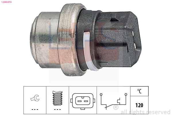 Temperature Switch, coolant warning lamp - 1.840.074 EPS
