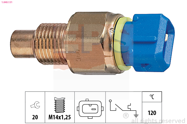 Temperature Switch, coolant warning lamp - 1.840.131 EPS