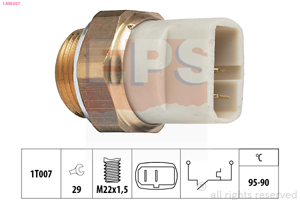 Temperature Switch, radiator fan - 1.850.027 EPS