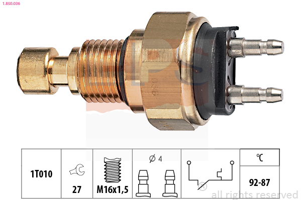 Temperature Switch, radiator fan - 1.850.036 EPS