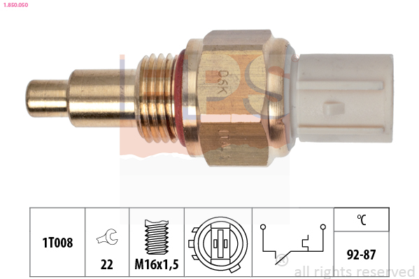 Temperature Switch, radiator fan - 1.850.050 EPS
