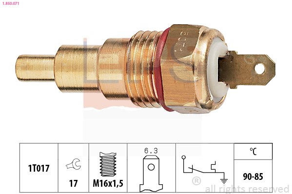 Termocontatto, Ventola radiatore - 1.850.071 EPS