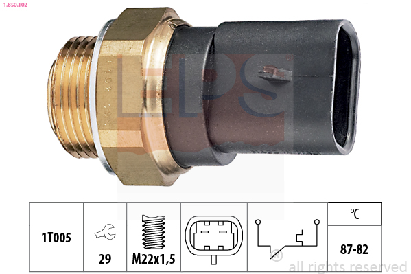 Termocontatto, Ventola radiatore - 1.850.102 EPS