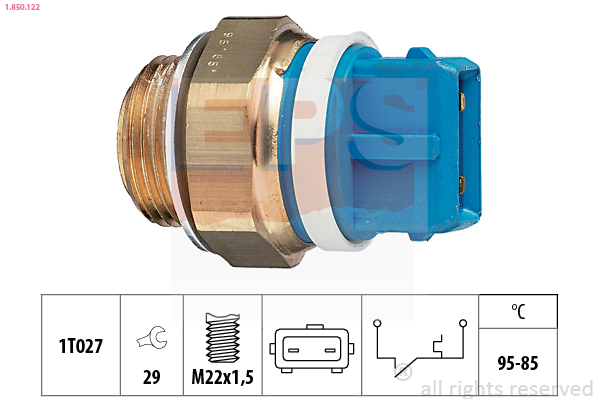 Termocontatto, Ventola radiatore - 1.850.122 EPS