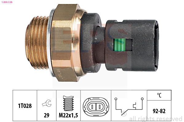 Termocontatto, Ventola radiatore - 1.850.128 EPS