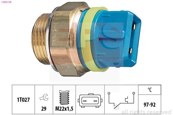 Termocontatto, Ventola radiatore - 1.850.145 EPS