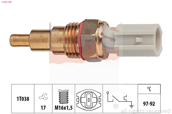 Temperature Switch, radiator fan - 1.850.189 EPS
