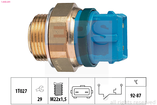 Termocontatto, Ventola radiatore - 1.850.201 EPS