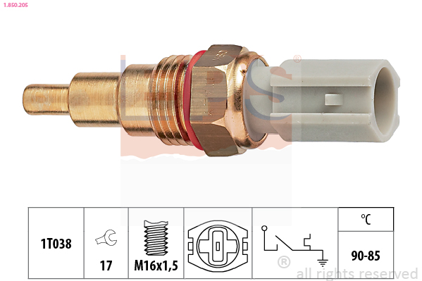 Temperature Switch, radiator fan - 1.850.205 EPS