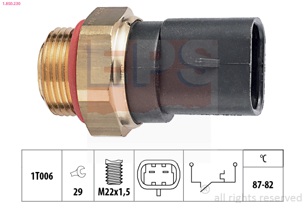 Termocontatto, Ventola radiatore - 1.850.230 EPS