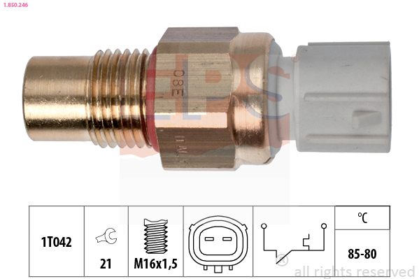 Temperature Switch, radiator fan - 1.850.246 EPS