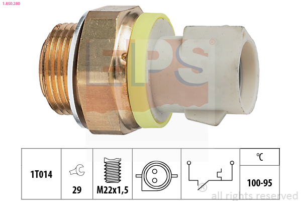 Termocontatto, Ventola radiatore - 1.850.280 EPS