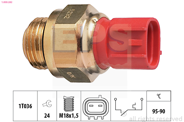 Temperature Switch, radiator fan - 1.850.282 EPS