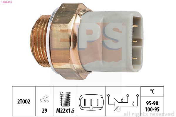 Termocontatto, Ventola radiatore - 1.850.616 EPS