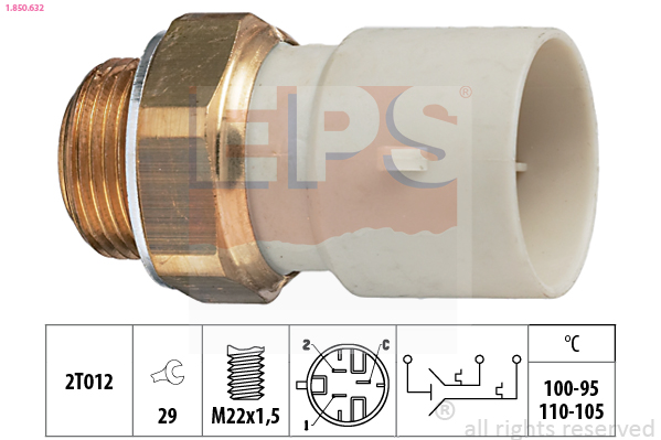 Temperature Switch, radiator fan - 1.850.632 EPS