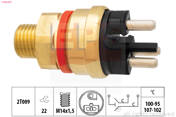 Temperature Switch, radiator fan - 1.850.637 EPS
