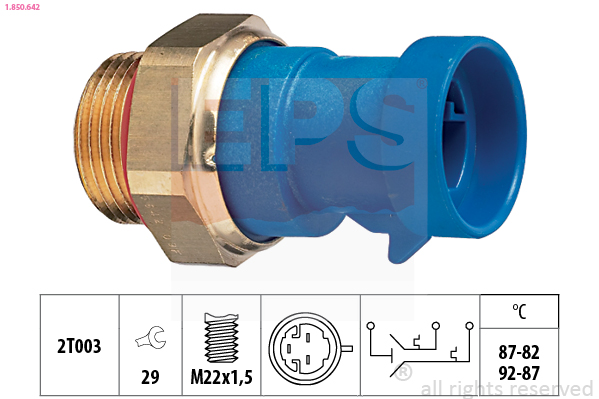 Termocontatto, Ventola radiatore - 1.850.642 EPS