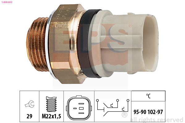 Termocontatto, Ventola radiatore - 1.850.652 EPS