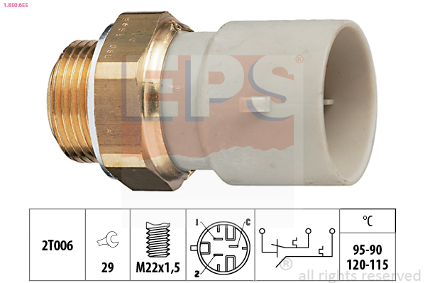 Termocontatto, Ventola radiatore - 1.850.655 EPS