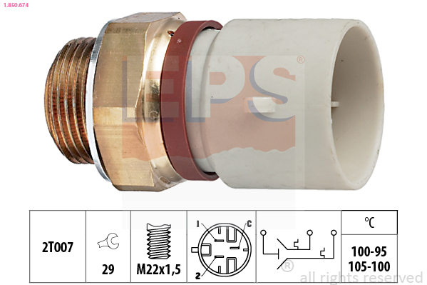 Termocontatto, Ventola radiatore - 1.850.674 EPS