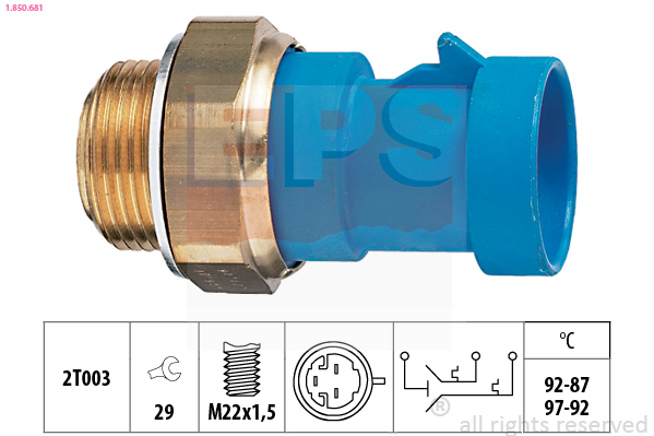 Termocontatto, Ventola radiatore - 1.850.681 EPS