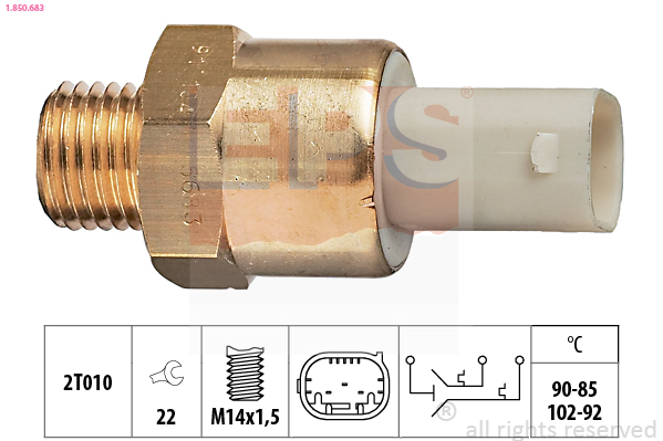 Termocontatto, Ventola radiatore - 1.850.683 EPS