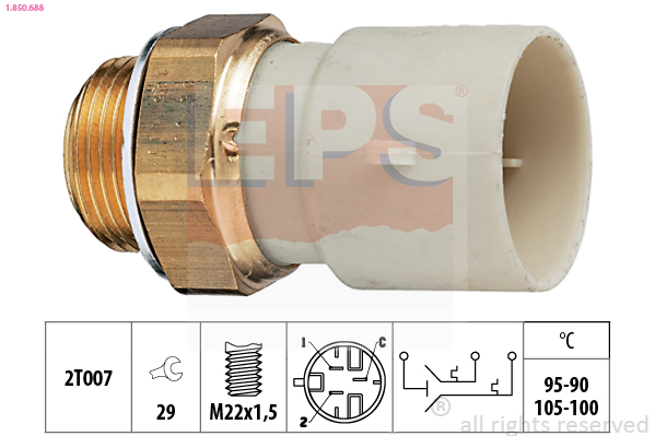 Temperature Switch, radiator fan - 1.850.688 EPS