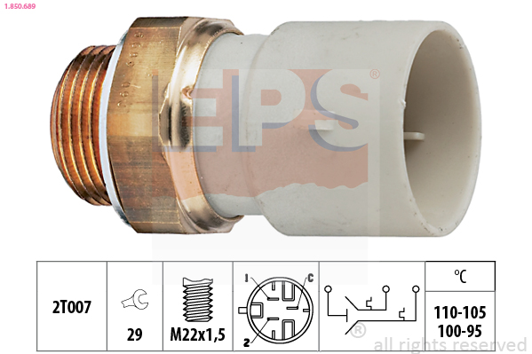 Temperature Switch, radiator fan - 1.850.689 EPS