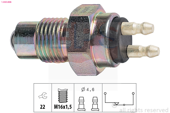 Interruttore, Luce di retromarcia - 1.860.008 EPS