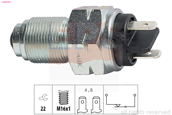 Interruttore, Luce di retromarcia - 1.860.017 EPS