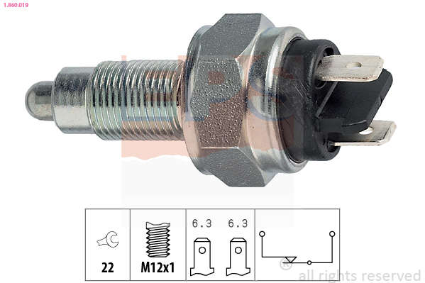 Switch, reverse light - 1.860.019 EPS