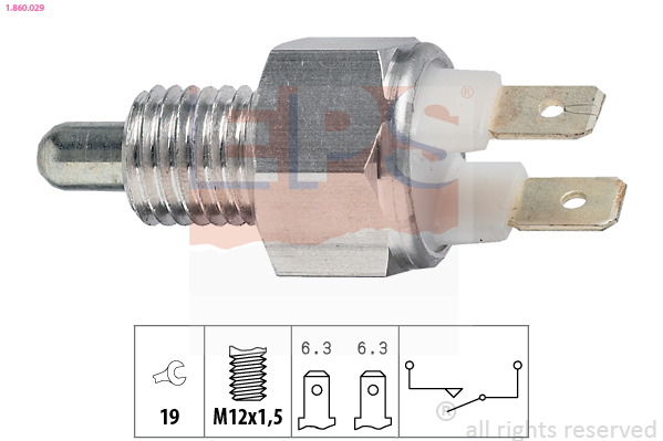 Switch, reverse light - 1.860.029 EPS