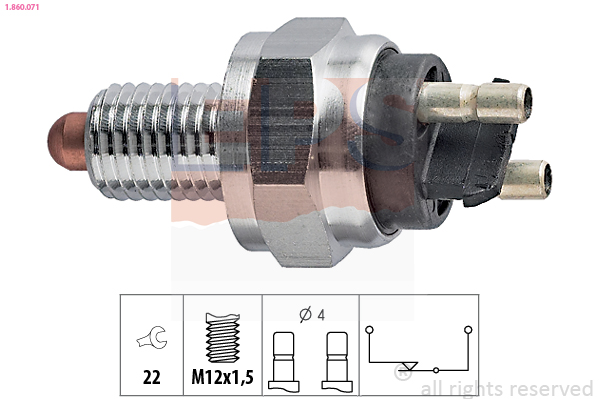 Switch, reverse light - 1.860.071 EPS