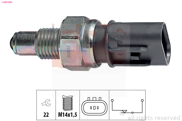 Interruttore, Luce di retromarcia - 1.860.084 EPS