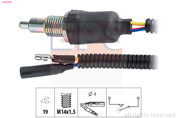 Interruttore, Luce di retromarcia - 1.860.093 EPS