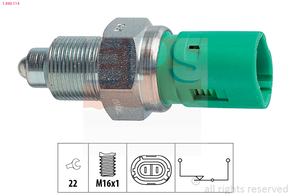 Switch, reverse light - 1.860.114 EPS
