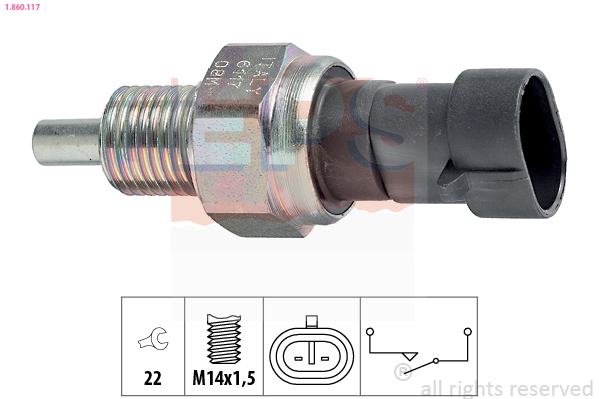 Interruttore, Luce di retromarcia - 1.860.117 EPS