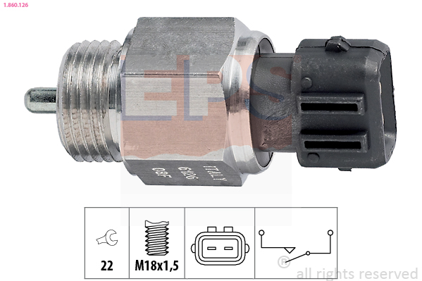 Interruttore, Luce di retromarcia - 1.860.126 EPS